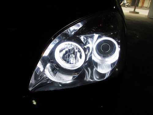 Đèn angel eyes kia caren